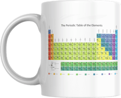 Periodic table white mug - Chemisphere Store