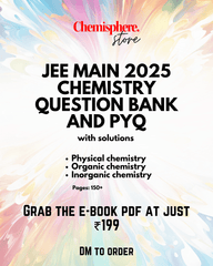 Chemistry question bank for JEE MAIN & NEET 2025 e-book pdf - Chemisphere Store
