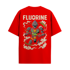 FLUORINE: THE REACTIVE RONIN | French-terry Oversized Unisex T-shirt