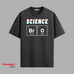Science BrO Oversized T-Shirt | Unisex Black | Premium Chemistry Tee